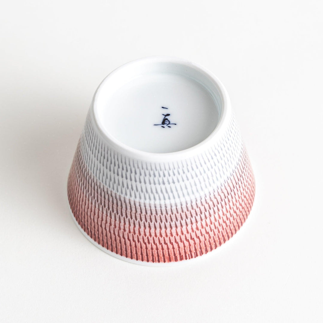 Ceramic condiment bowls, each with a delicate gradient pattern. The bowls are in various pastel colors, including red, green, turkish blue, purple, and blue showcasing their textured design.