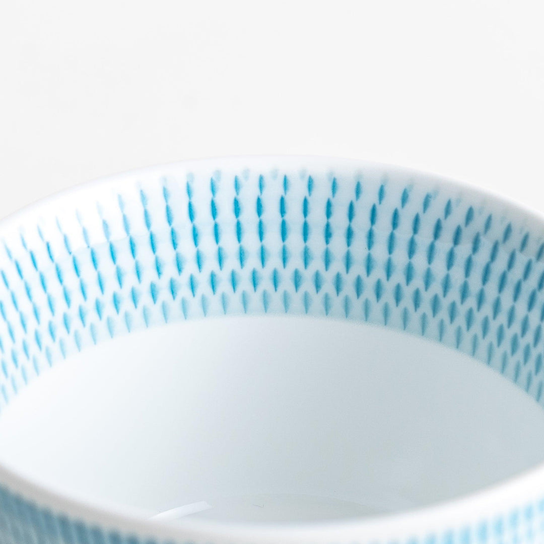Ceramic condiment bowls, each with a delicate gradient pattern. The bowls are in various pastel colors, including red, green, turkish blue, purple, and blue showcasing their textured design.