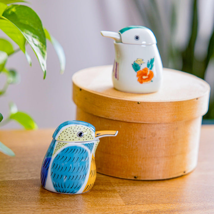 Charming Kingfisher soy sauce dispenser adds a whimsical touch to your table while providing easy access to your favorite sauce.