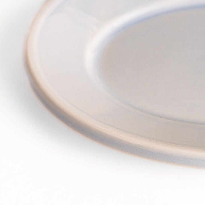 Durable and elegant blue ceramic dessert plate, adding a pop of sunshine to your table setting.