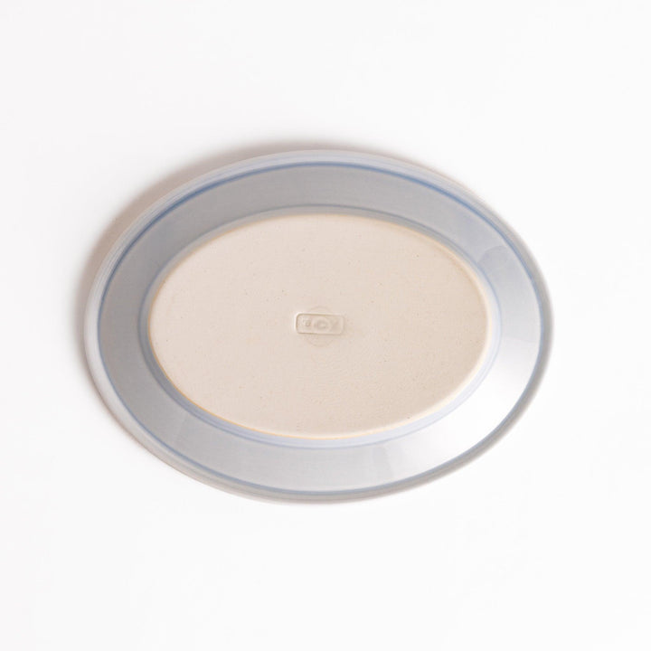 Durable and elegant blue ceramic dessert plate, adding a pop of sunshine to your table setting.