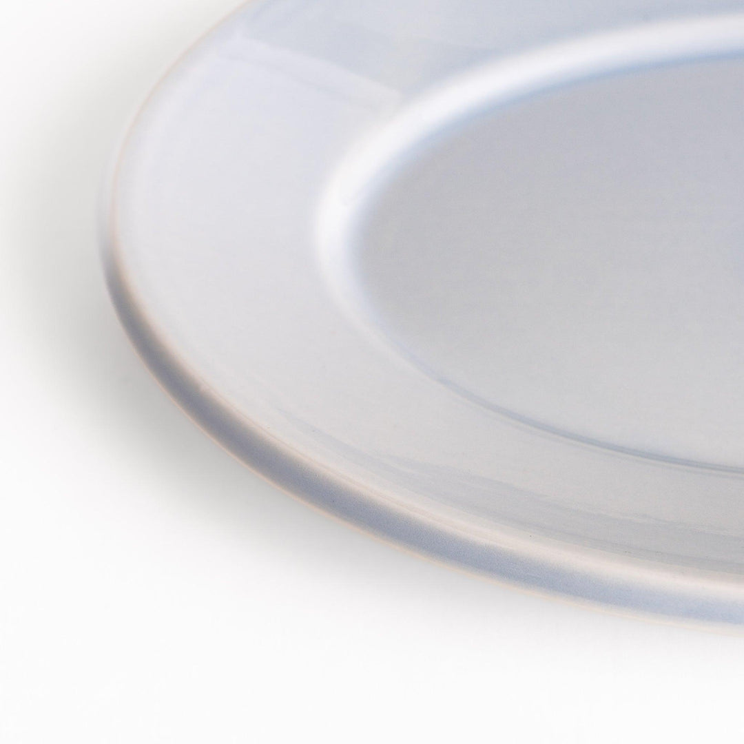 Durable and elegant blue ceramic salad plate, adding a pop of color to your table setting.