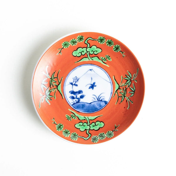 Pine Bamboo Mount Fuji Sauce Plate