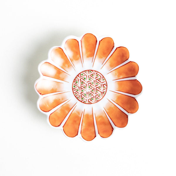 Red Petal Chrysanthemum Sauce Dish