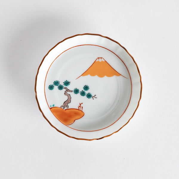 Pine Grove Mount Fuji Raised Rim Sauce Dish