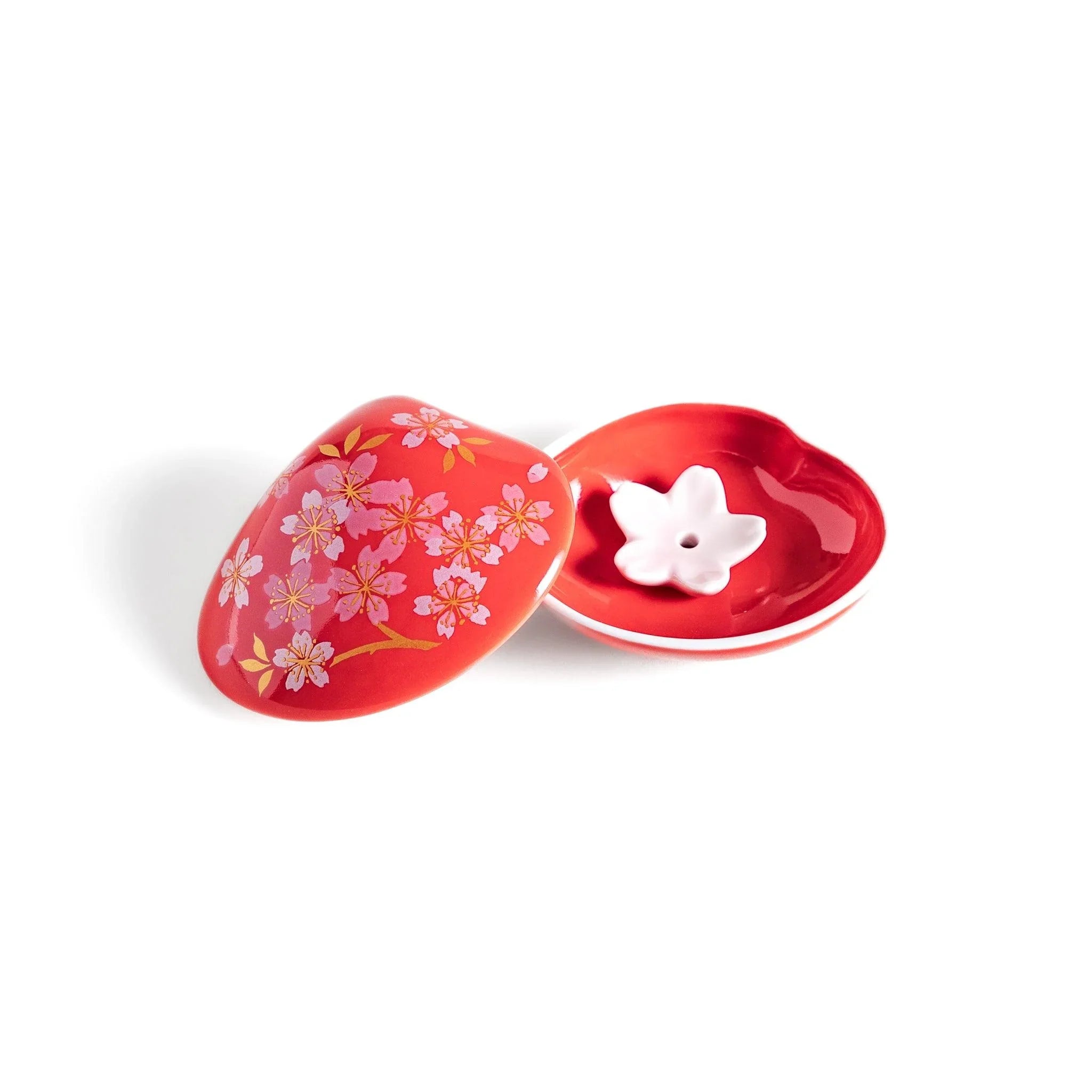 Red Sakura Shell Incense Holder – JOC Goods