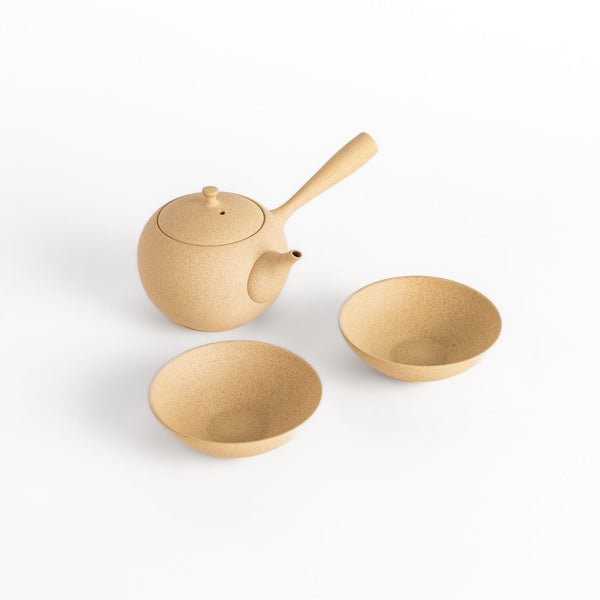 Round Serenity Beige Tea Set – JOC Goods