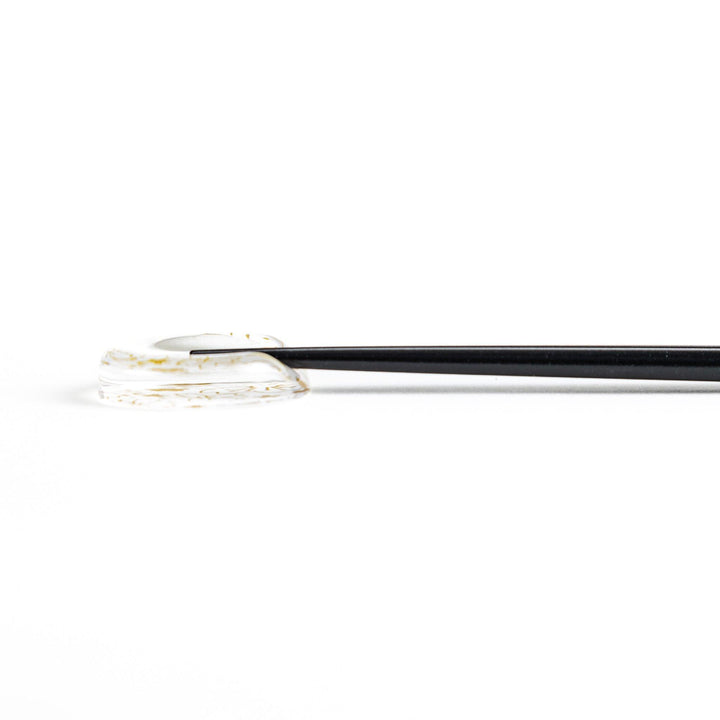 Red lacquer chopsticks with sakura patterns. Available in black or red.