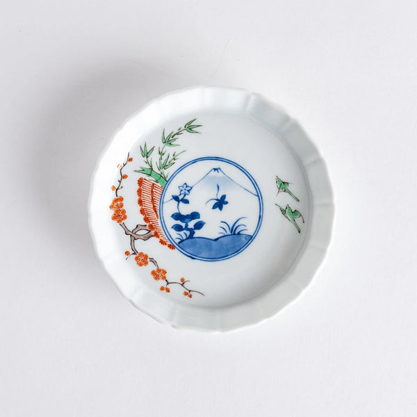 Scenic Mount Fuji Dessert Plate