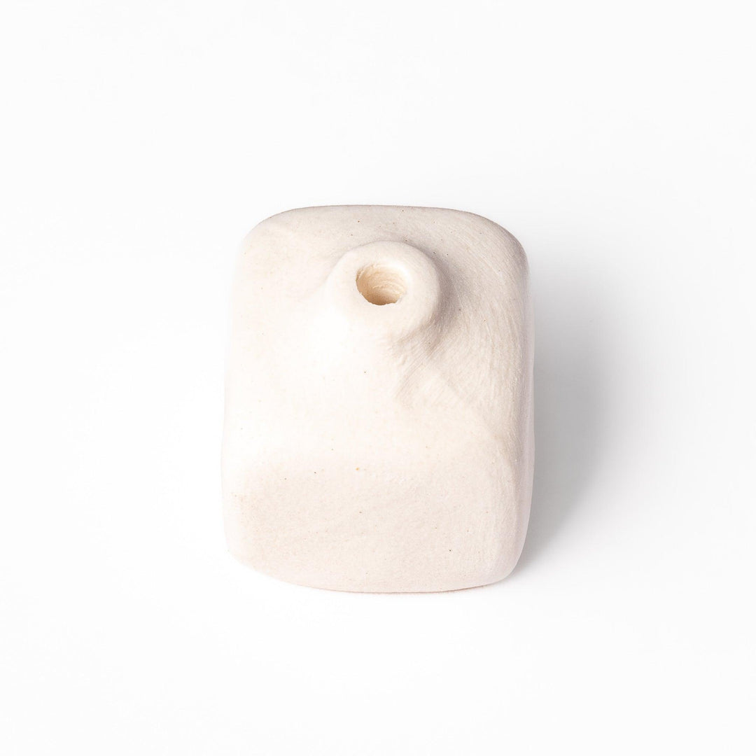 White Minimalist Ceramic Bud Vase Set