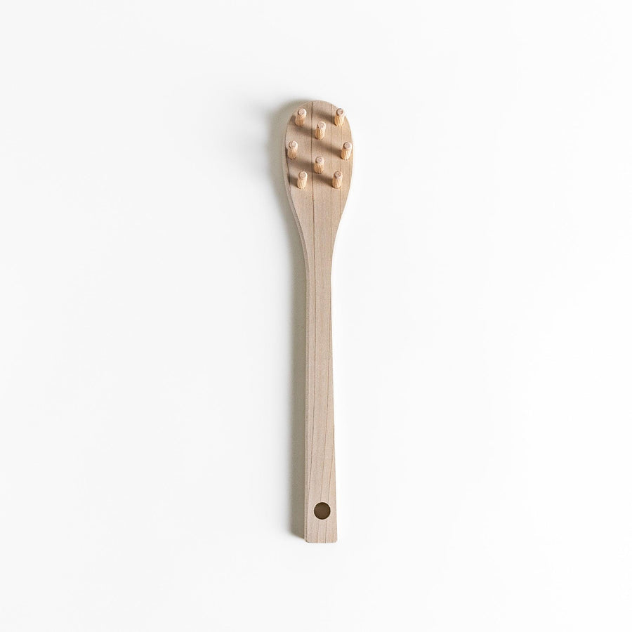 Wood Pasta Fork, a kitchenware tool with a wooden handle and forked design, ideal for stirring and serving pasta with ease while adding a natural touch to your kitchen.